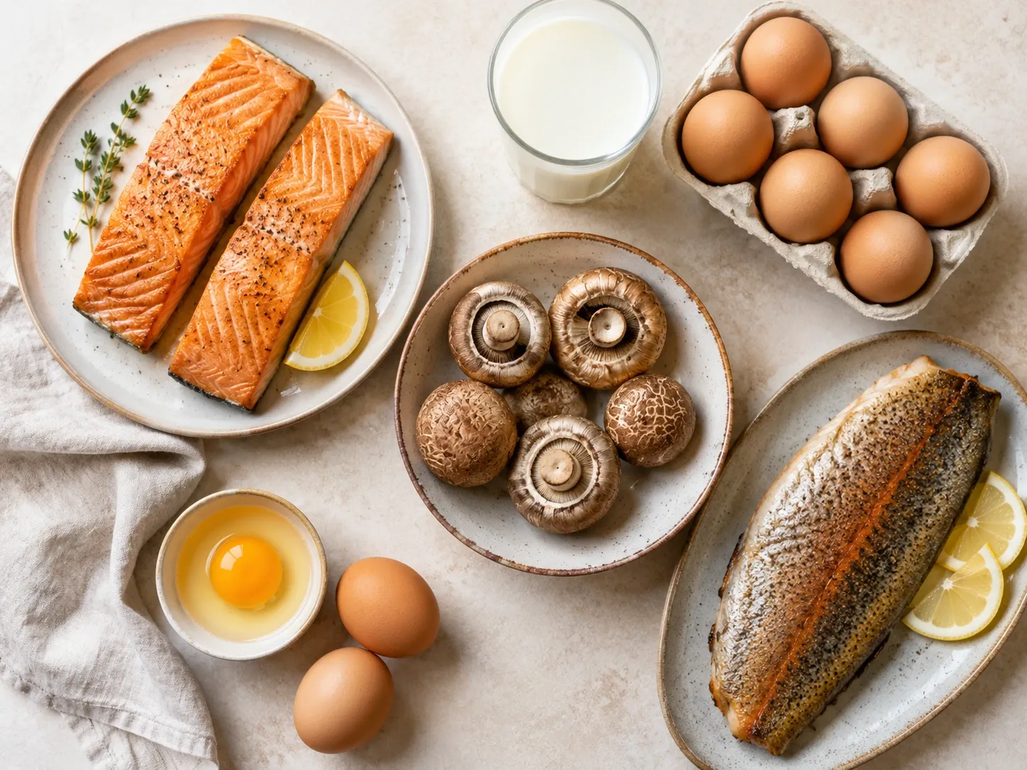 Suplemento de vitamina D ao lado de um copo de água enquanto um profissional analisa resultados laboratoriais.
